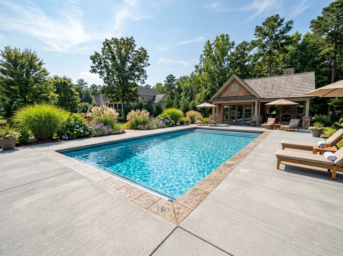 Backyard concrete slab project by ALB Concrete Solutions